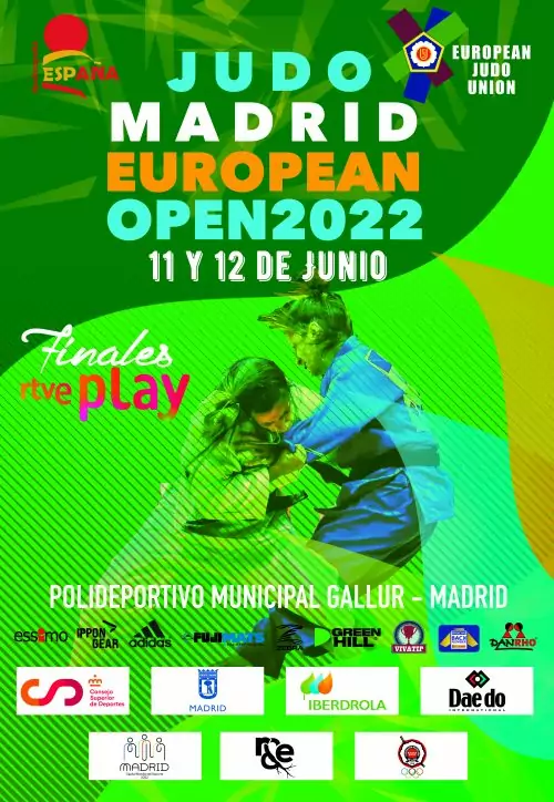 European Open Judo Madrid. 11-06-22. Resultados.